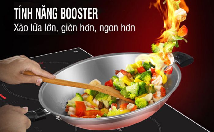 Chức năng Booster giúp bạn nấu nướng nhanh hơn