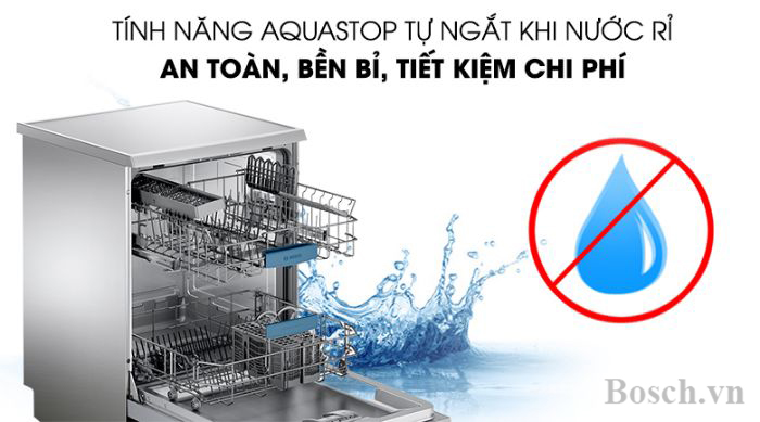 Tiết kiệm nước tối ưu với máy rửa bát Bosch SMI8YCS01E