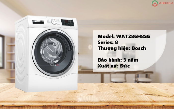 Máy giặt cửa trước Bosch WAT286H8SG thiết kế sang trọng, tính năng thông minh 