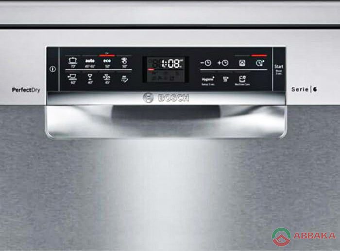 Màn hình hiển thị của máy rửa bát Bosch SMS68MI04E