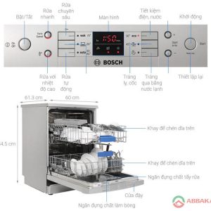 Các tính năng nổi bật của máy rửa bát Bosch SMS63L08EA