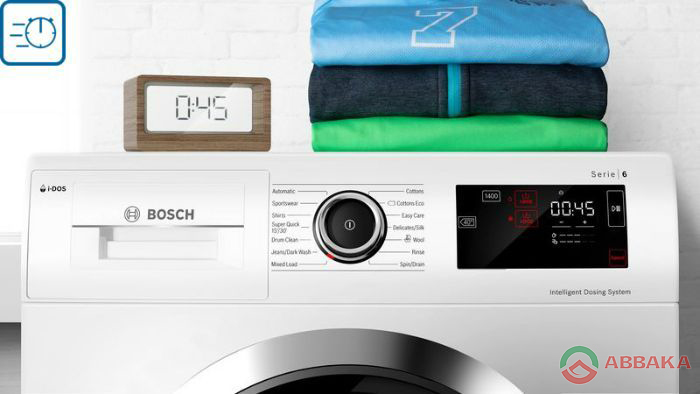 Tính năng hẹn giờ chạy linh hoạt với Máy giặt Bosch WGG234E0SG