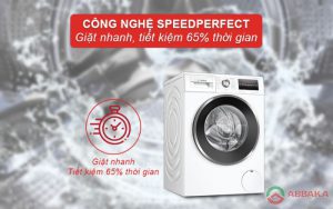 Máy giặt sấy Bosch WNA14400SG được trang bị tính năng giặt nhanh 15 phút