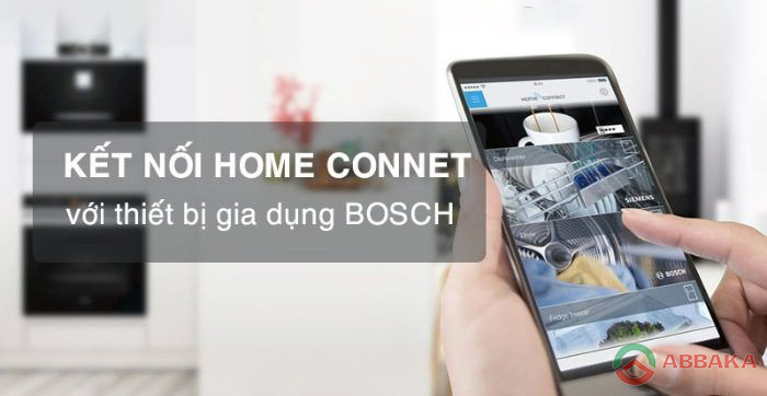 Tính năng Home Connect thông minh trên máy rửa bát Bosch SMI68TS06E