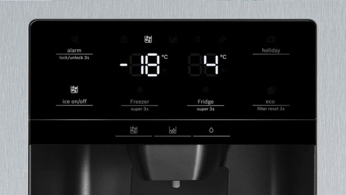 Bảng điều khiển của tủ lạnh Tủ Lạnh Bosch KAD93VIFP