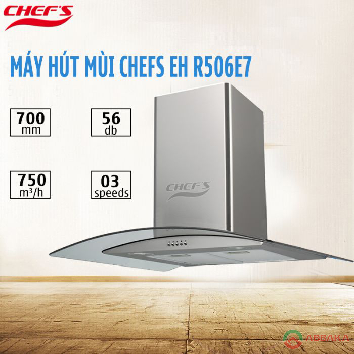 Chế độ hút chuyên sâu được tích hợp trên Máy hút mùi Chefs EH-R506E7