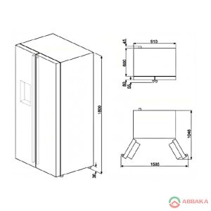 Thông số kỹ thuật của Tủ lạnh SBS Smeg SBS662X