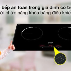 Tính năng khóa trẻ em an toàn trên Bếp từ Chefs