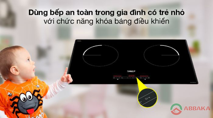 Tính năng khóa trẻ em an toàn trên Bếp từ Chefs EH-DIH333