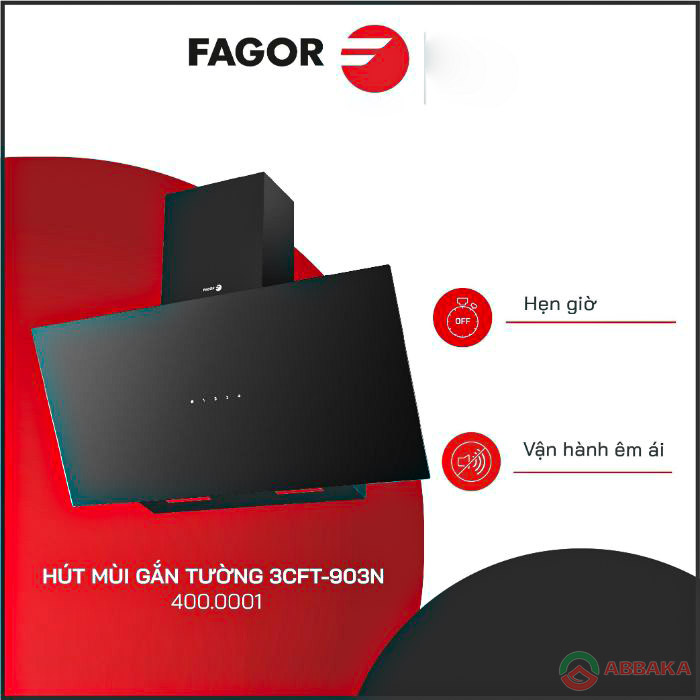 Chất liệu thép cao cấp của máy hút mùi Fagor 3CFT-903N