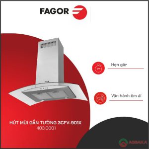 Máy hút mùi Fagor 3CFV-901X nhập khẩu Châu Âu