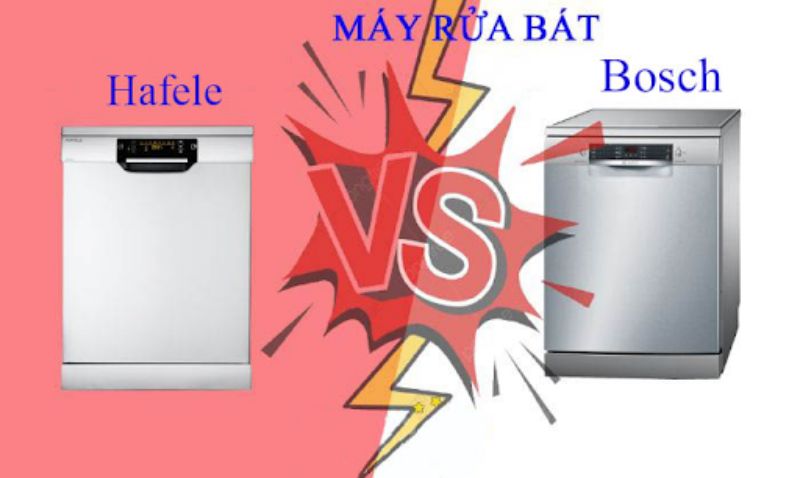 Review so sánh máy rửa bát Bosch và Hafele loại nào tốt hơn ?