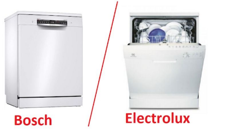  So sánh máy rửa bát bosch và electrolux chi tiết loại nào tốt hơn? 