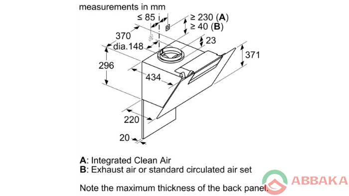 Thông số kỹ thuật của máy hút mùi Bosch DWK87EM60 (2)