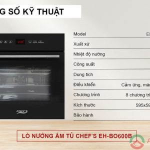 Thông tin về Lò nướng Chefs EH-BO600B