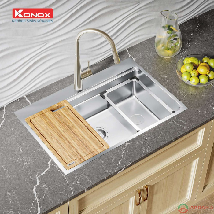 Chậu rửa Konox Workstation – Topmount Sink KN7650TS mang lại hiệu quả sử dụng cao