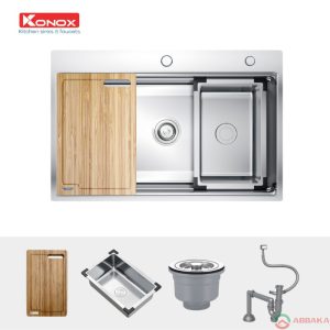 Chậu rửa Konox Workstation – Topmount Sink KN7650TS thiết kế tinh xảo