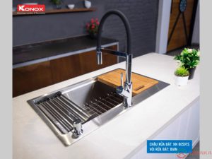 Chậu rửa Konox Workstation – Topmount Sink KN8050TS đem lại hiệu quả sử dụng cao