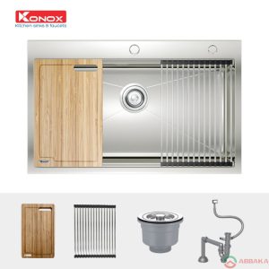 Chậu rửa Konox Workstation – Topmount Sink KN8050TS thiết kế tinh xảo