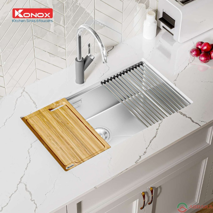 Chậu rửa Konox Workstation – Undermount Sink KN8046SU thiết kế tinh xảo