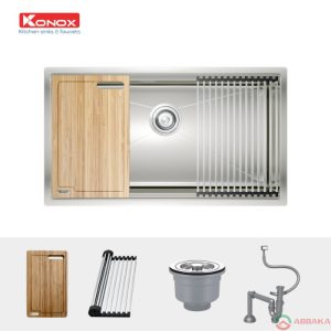 Chậu rửa Konox Workstation – Undermount Sink KN8046SU thiết kế tinh xảo