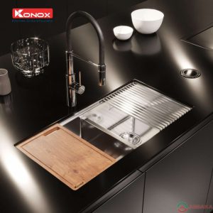 Chậu rửa bát Konox KN8745DUB đem lại hiệu quả sử dụng cao