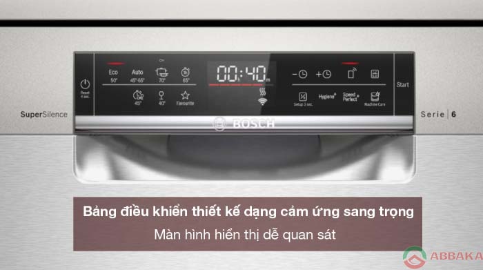 Bảng điều khiển của Máy rửa bát Bosch SMS6ZCI37Q