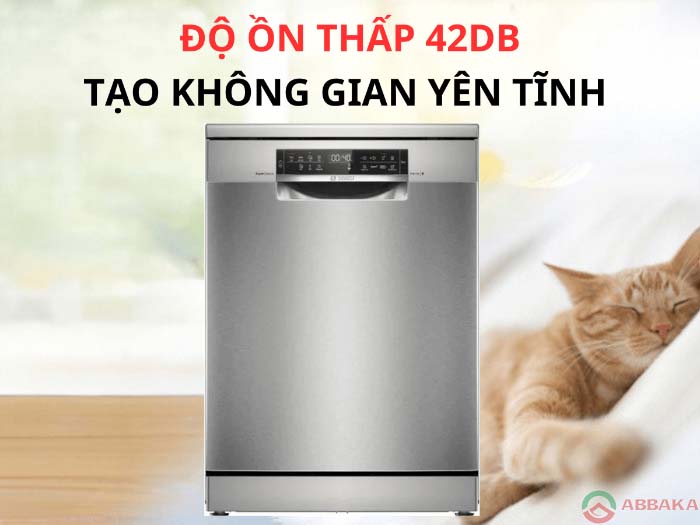 Yên tĩnh đến lạ kỳ với máy Máy rửa bát Bosch SMS6ZCI37Q